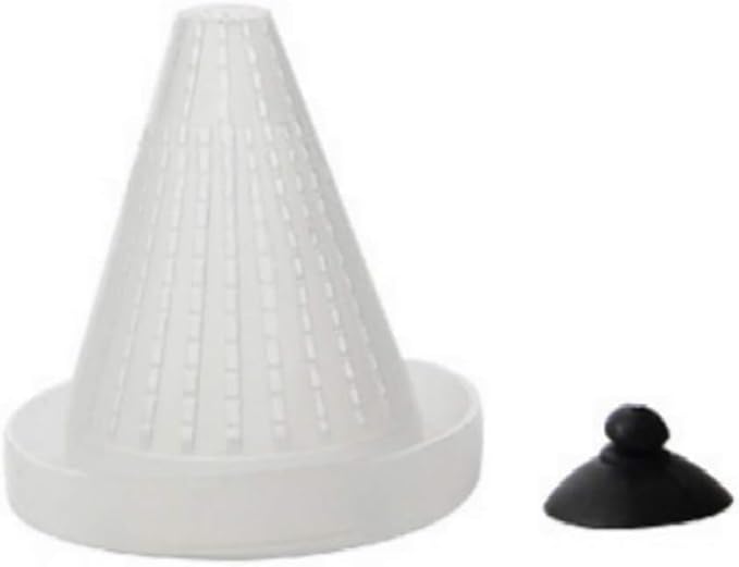 1 Pc White Cone Shape Aquarium Red Worm Fish Feeder with Suction 7cm Height Professional, Automatic Feeders, Fish and Aquatic Pets,Aquarium Accessories