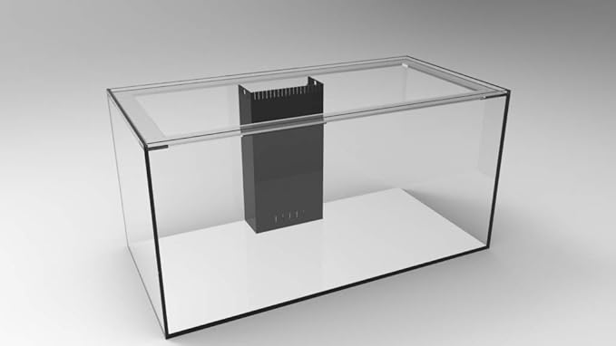 120 Gallon Starfire Glass Aquarium 48x24x24 12mm Eurobraced with Built-in Overflow Box