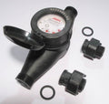 1/2” Water Meter: Plastic, NSF Certified, Multi-Jet, Gallons (Horizontal Installation)