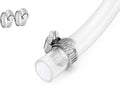 1/4’’ ID × 3/8’’ OD - 10 ft Clear Plastic Vinyl Tubing, Flexible PVC Hose Lightweight Non-Toxic vinyl Tube for Transfer Water Air Oil