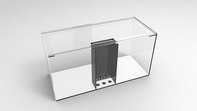 100 Gallon-A Starfire Aquariums with Center Overflow 48x20x24 H 12mm Starfire/Low Iron Glass