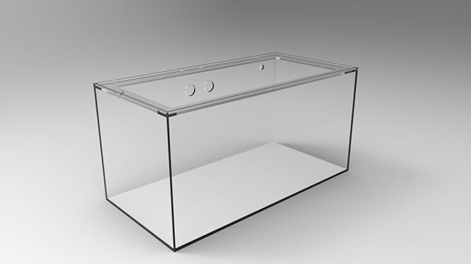 120-3GO Gallon Starfire Aquarium w/Center Overflow 48x24x24 H 12mm Ghost Overflow