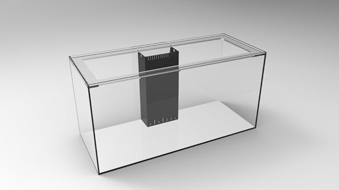 100 Gallon-A Starfire Aquariums with Center Overflow 48x20x24 H 12mm Starfire/Low Iron Glass
