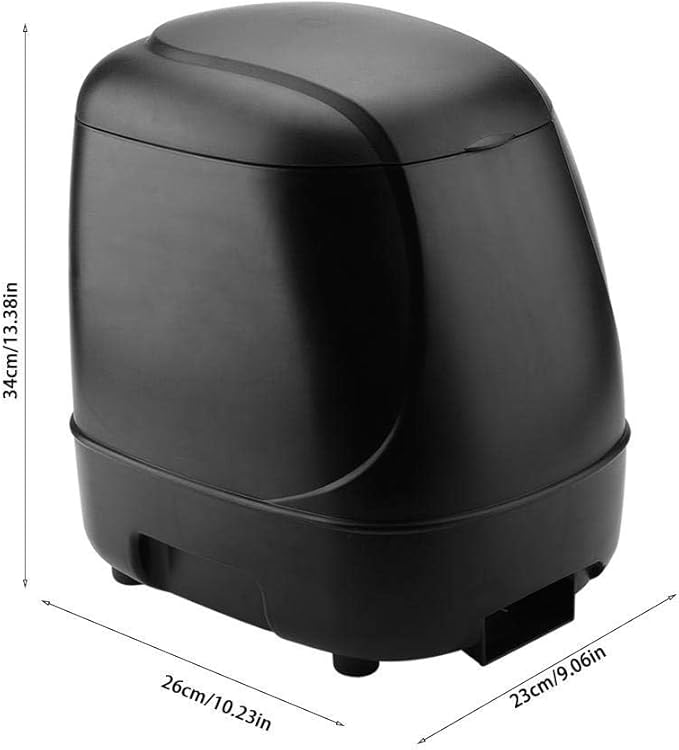 10L Pond Feeder, Automatic Fish Feeder for Pond Outdoor, Dispenser with Timer, High Capacity for Vacations & Hot or Cold Weather - Battery Powered
