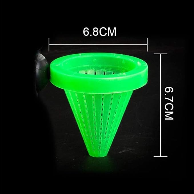 1 Pc White Cone Shape Aquarium Red Worm Fish Feeder with Suction 7cm Height Professional, Automatic Feeders, Fish and Aquatic Pets,Aquarium Accessories