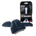 HOP Dog Deshedding Brush for Short Haired Dogs Cats Pets Professional Deshedding Tool Anti-Slip Handle & Detachable Head Highly Effective Deshedder Grooming Home of Paws(Dark Blue_M)