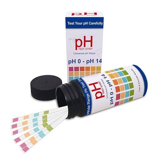 100pcs pH Test Strips, Universal pH 0-14, Testing pH for Urine Saliva Drinking Water Labs Aquariums Gyms Pools… (100)