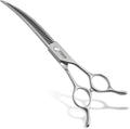 Magic Curved Chunkers Dog Grooming Scissors Professional 7'' Pointy-tongued Curved Fluffer Thinning Shears for Pet Cat 70% Thinning Rate Japan Alloy Steel 37 Teeth