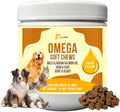 10-in-1 Multivitamin for Dogs – Glucosamine, Chondroitin, Probiotics & Omega 3 Fish Oil – Dog Supplement for Joints, Skin, Coat, Heart & Immune Support – Peanut Butter Flavor – 120 Soft Chews