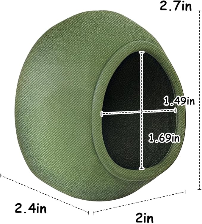 1 Pack Jumping Spider Nest Spider Hide Tree Frog Habitat Accessories Hermit Crab Climbing Hideout (Green)
