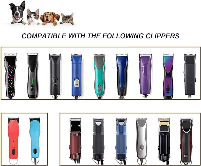 10 Dog Grooming Replacement Ceramic Blades Compatible with Wahl,oster,Andis Dog Detachable clipper,Cut Length 1/16-Inch,2 Pack