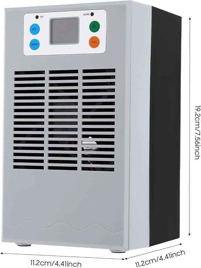 100W Aquarium Chiller Water Chiller for Home Fish Tank, 30L/7.93Gal Cooling Capacity 50-104°F Temp Control Chiller with LED Screen, 35-45dB Low Noise Aquarium Cooler for Axolotls, Coral Reef