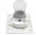 1 Gallon Automatic Dog Water Bowl Dispenser - Staltwo Premium Pet Water Dispenser with Non-Slip Mat,Large Capacity Water Feeder for Cats and Dogs, BPA-Free,1 Gallon Grey