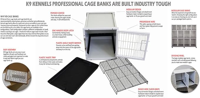 11 or 13 Unit Powdercoated Cage Bank Kit