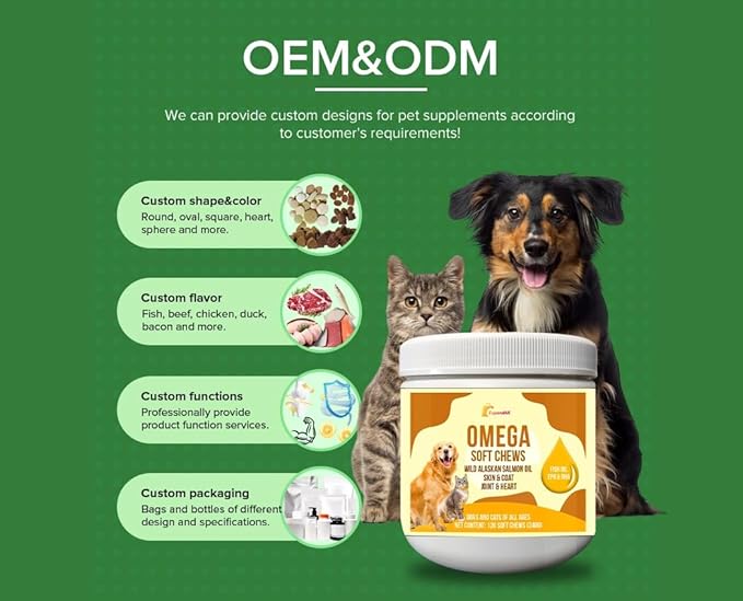 10-in-1 Multivitamin for Dogs – Glucosamine, Chondroitin, Probiotics & Omega 3 Fish Oil – Dog Supplement for Joints, Skin, Coat, Heart & Immune Support – Peanut Butter Flavor – 120 Soft Chews