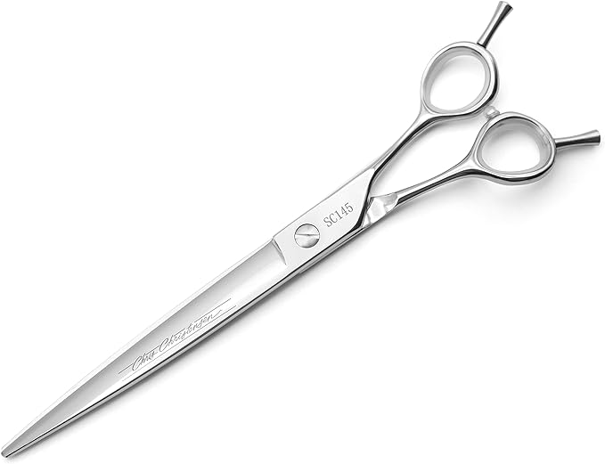 Chris Christensen Classic Series Grooming Shears, 8 in Straight Shear, Groom Like a Professional, Any Skill Level, Made From 440C Japanese Steel