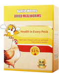 10LB Dried Mealworms, 100% Natural, Non-GMO Meal Worms, Dried for Chickens, Wild Birds, Reptile, Hamster, Hedgehog, Pigeon