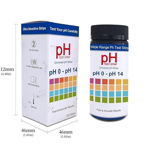 100 PCs Ph Strips for Aquarium Litmus Ph Test Strips for Women in Airtight Bottle Ph Test Strips Range 0-14 ph Paper for Pet Food Saliva Water Urine Test and Diet Monitoring PH Level Lab Pool