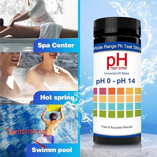 100pcs pH Test Strips, Universal pH 0-14, Testing pH for Urine Saliva Drinking Water Labs Aquariums Gyms Pools… (100)