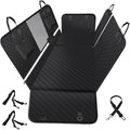 Vailge 6 in 1 Car Seat Cover for Back Seat, 60/40 Split, 100% Waterproof with Mesh Window, Scratch Prevent Anti-slip Dog Hammock, Large