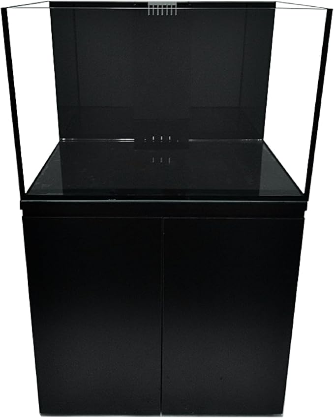 120G-3H 120Gallon SC Aquariums 48x24x24 12mm Plug N Play System with Maple Black Wood Cabinet
