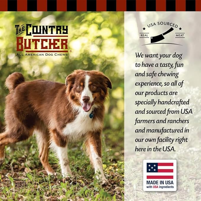 10" Beef Rib Dog Bones for Small, Medium and Large Breed Dogs, Natural, Tough, Dental Treat, Chew Toy, Made in The USA, 8 Count