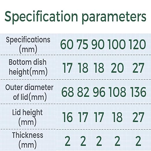 100mm 5 Pcs Thick Glass Petri Dish with Lid, 100mm Dia x 20mm Deep High Borosilicate Glass Petri Dishes Bacterial Culture Dishes for Lab Science Experiment