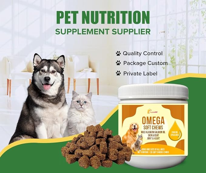 10-in-1 Multivitamin for Dogs – Glucosamine, Chondroitin, Probiotics & Omega 3 Fish Oil – Dog Supplement for Joints, Skin, Coat, Heart & Immune Support – Peanut Butter Flavor – 120 Soft Chews