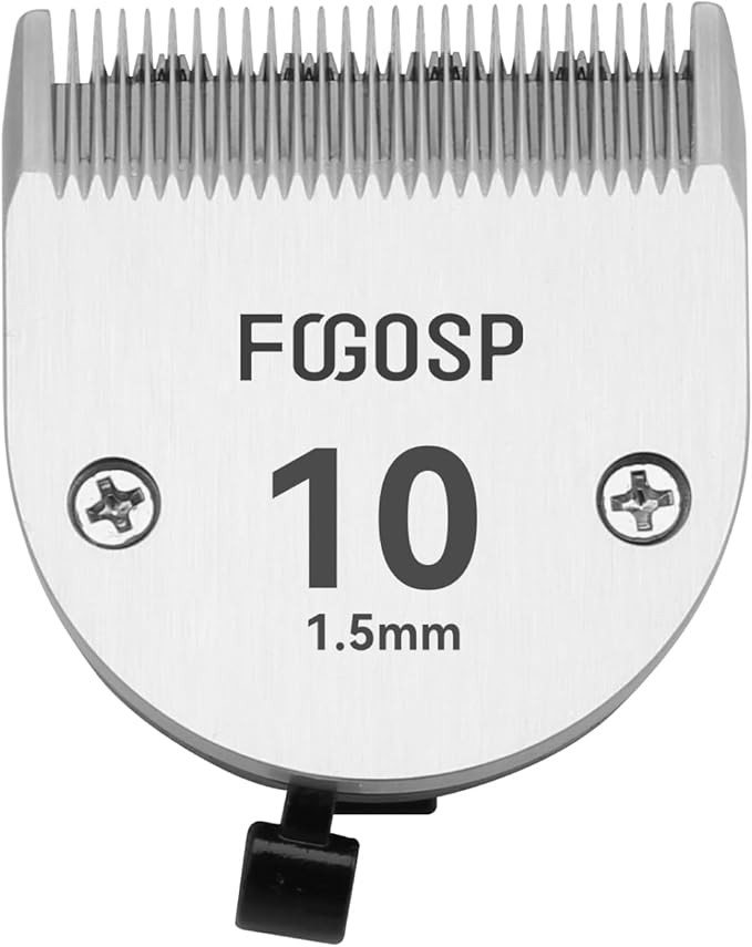 10FC Cordless Dog Grooming Clippers Replacement Blade Ceramic Edge Detachable Steel Pet Clipper Blade with Cutting Length of 1.9mm 1/13'' (1 Count)