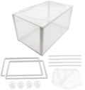 1 Pack Nylon Mesh Box Square Fish Breeder Box Separation Net Aquarium Fish Hatching Box(10.23"x5.9"x5.9") L*W*H