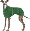 Tuff Pupper Fast Drying Dog Bath Robe | 800 GSM Plush Dog Towel Bathrobe/Dressing Gown | Super Absorbent Pet/Puppy Bathrobe | Adjustable Hood & Belly Strap | Super Soft | Fast Drying (XXL, Green)