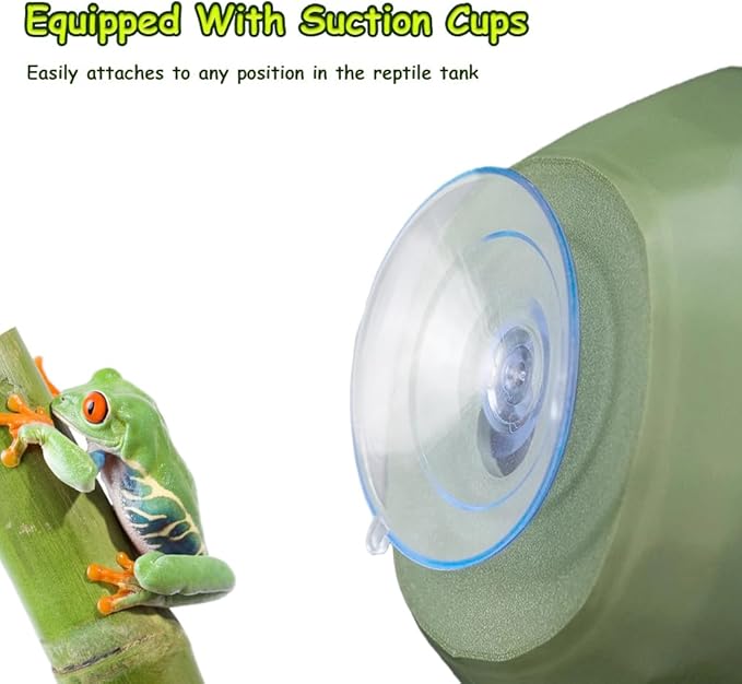 1 Pack Jumping Spider Nest Spider Hide Tree Frog Habitat Accessories Hermit Crab Climbing Hideout (Green)