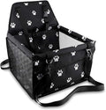 Petbobi Pet Reinforce Car Booster Seat for Dog Cat Portable and Breathable Bag with Seat Belt Dog Carrier Safety Stable for Travel Look Out,with Clip on Leash with PVC Tube (Foot)