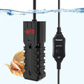 100W Aquarium Heater, Adjustable Fish Tank Heater, with Digital Display, Overheat Protection & Dry Run Protection, for 10-20 Gallon Water