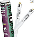10.0 UVB Light for Reptiles, T5 HO 24 Watt Reptile Lamp Tube, Pack of 2 Fluorescent UVB Bulb, Basking Light for Bearded Dragon, Simulate Natural Sunlight for Reptiles and Amphibians