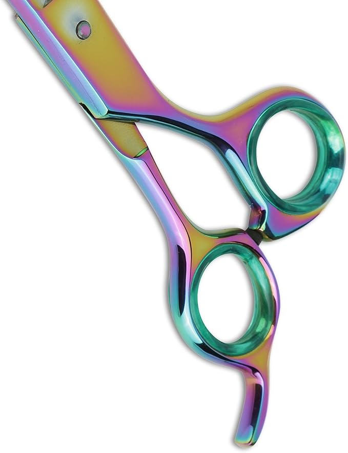 Sharf Rainbow 7.5 Inch Curved Dog Grooming Scissors - 440C Japanese Steel - Trusted Brand