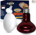 100W Reptile Heat Lamp Bulb, 2 Pack Day & Night Basking Spot Light Combo Pack Includes Infrared Heat Lamp and UVA Daylight Heating Lamp Basking Light