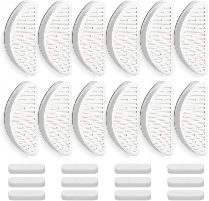 12 Pack Cat Water Fountain Filter & 12 Pack Replacement Fliter Sponges Compatible with Uahpet Water Fountain 67oz/2L Automatic Pet Fountain,Pack of 24