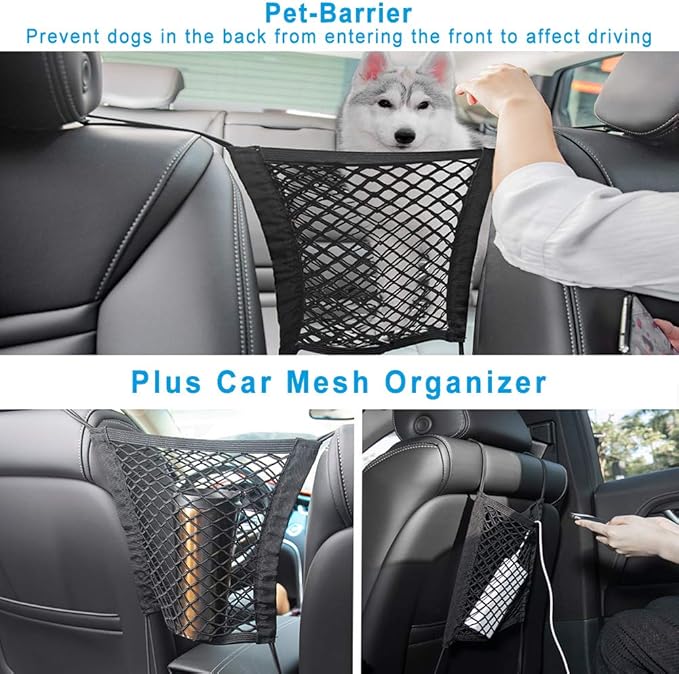 Deluxe More Durable Waterproof Backseat Protector, High Heat Resistant and Nonslip Back Seat Cover for Dogs Kids, Universal Size Fits Cars, Trucks, SUVs