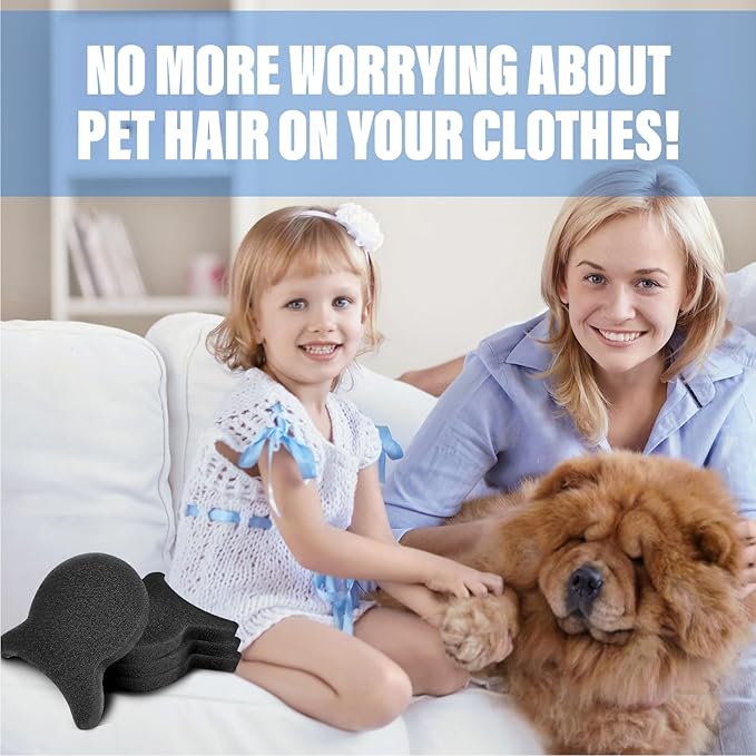 Pet Hair Remover for Laundry, Reusable Dog & Cat Hair Remover Tool, Effectively Removes Pet Hair, Lint and Dander from Bedding and Clothing, Suitable for Washing Machines, Dryers 8PCS