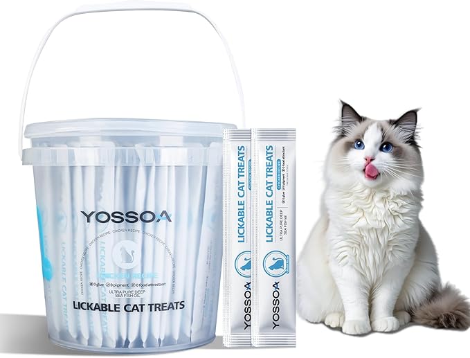 100Tubes Cat Treat Snack Wet Lickable Squeeze Stick Lickable Treats for Dogs & Cats Squeezable Creamy Purée Cat Snack Chicken Lickable with Multivitamin Lickable pet Treats Healthy Grain-Free