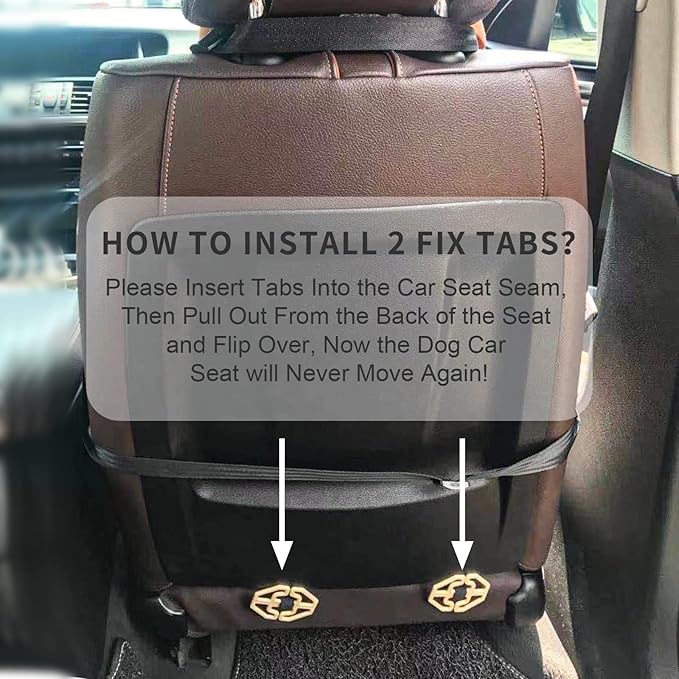 Dog Car Seats for Small and Medium Dogs,Portable Puppy/Pet Car Booster Seat with Clip-On Leash and Mesh Window for Pet Up to 20 lbs