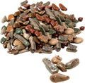 11 LBS Aquarium Gravel, 4-25mm Decorative River Rocks, Natural Polished Mixed Color Stones for Aquascaping, Outdoor Landscaping, Vase Fillers