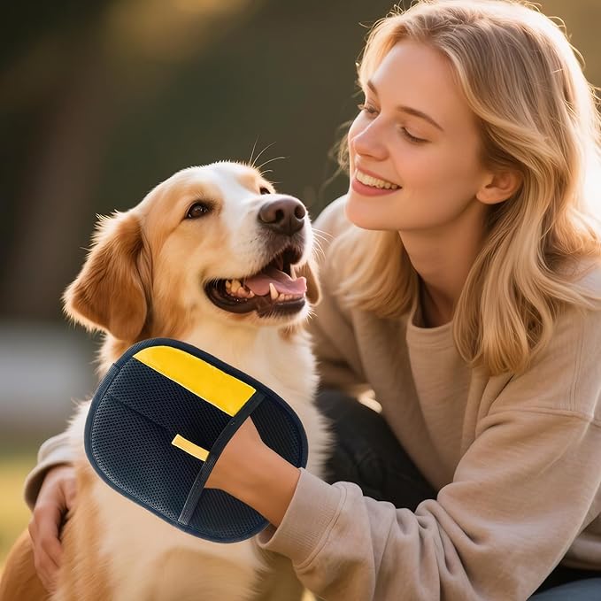 2 Pcs Pet Hair Remover Glove, Cat & Dog Reusable Electrostatic Gloves Pet Hair 2025 New Upgrade,Grooming Pet Hair Remover Tool, Reusable Quick De-Shedding Gloves for Couch、 Clothing、Carpet,、Car Seats