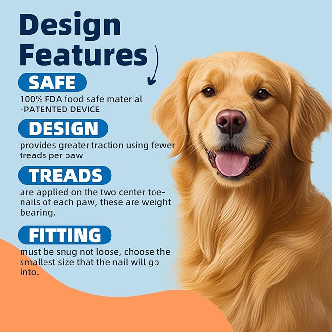 100pcs Dog Nail Caps Claw capsCover with Glue and Applicators (XL: About. Weight: 40-70 pounds.)