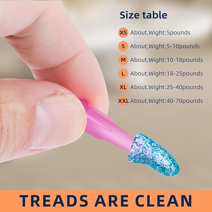 100pcs Dog Nail Caps Claw capsCover with Glue and Applicators (XL: About. Weight: 40-70 pounds.)