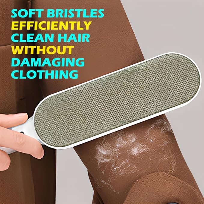 Lint Brushes for Clothes, Cat Dog Hair Remover for Lundary, Self-Cleaning Lint Remover for Bed Sofa Coat, Best Hair Cleaning Brushes Better Than Lint Roller (Large Blue)