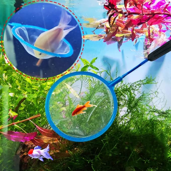10pcs Aquarium Fish Net Cleaner Net Fish Tank Filter Nets High Density Mesh
