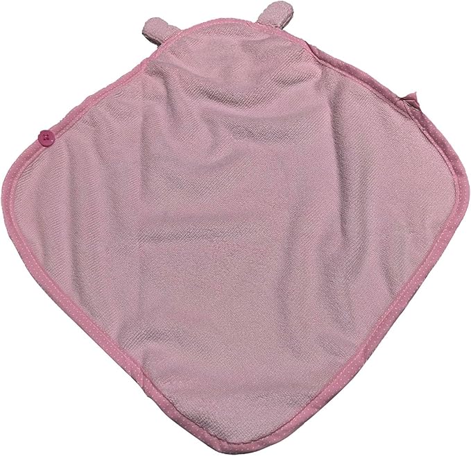 Dog Hooded Bathrobe Towel, Fast Drying Bath Towel Absorbent Warm Blanket Pink L