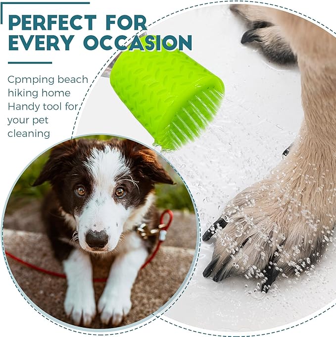 3 Pieces Portable Outdoor Shower for Dogs, Bottle Attachment Outdoor Water Sprayer Accessory, Works with Most Plastic Water or Soda Bottles from 16 oz to 2 Liters (Sky Blue, Light Green, Orange)